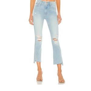 MOTHER The Insider Crop Step Fray Jean in Light Wash | Size 26